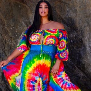 Rainbow Maxi Dress